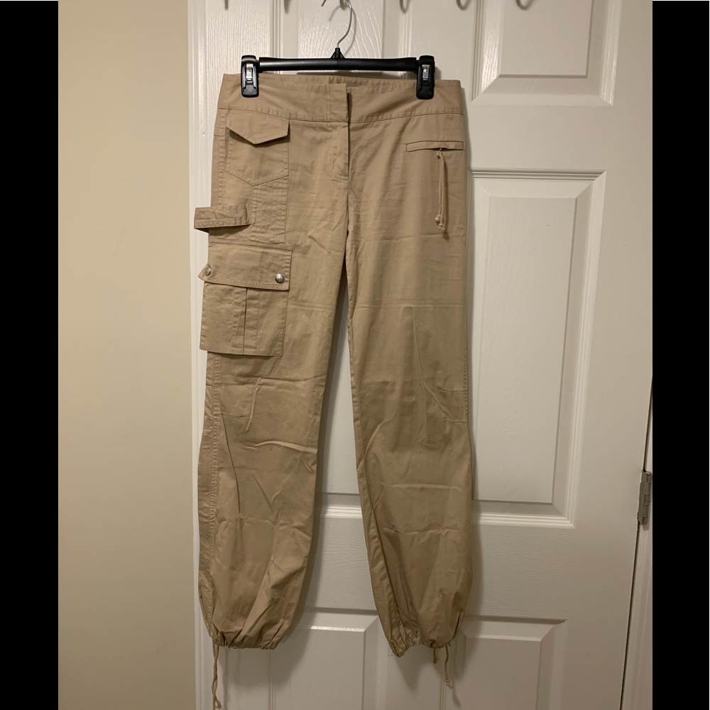 BCBG Cargo Sand Color Pants—BNWOT